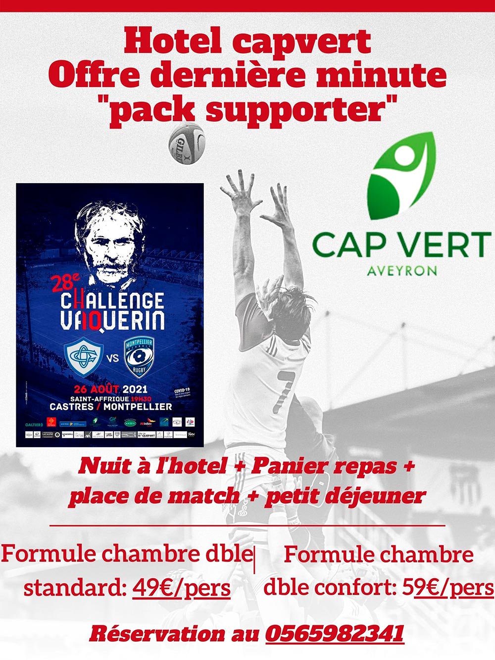pack supporter cap vert